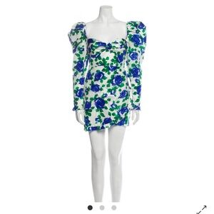 Alessandra Rich silk ruffle short dress never been worn